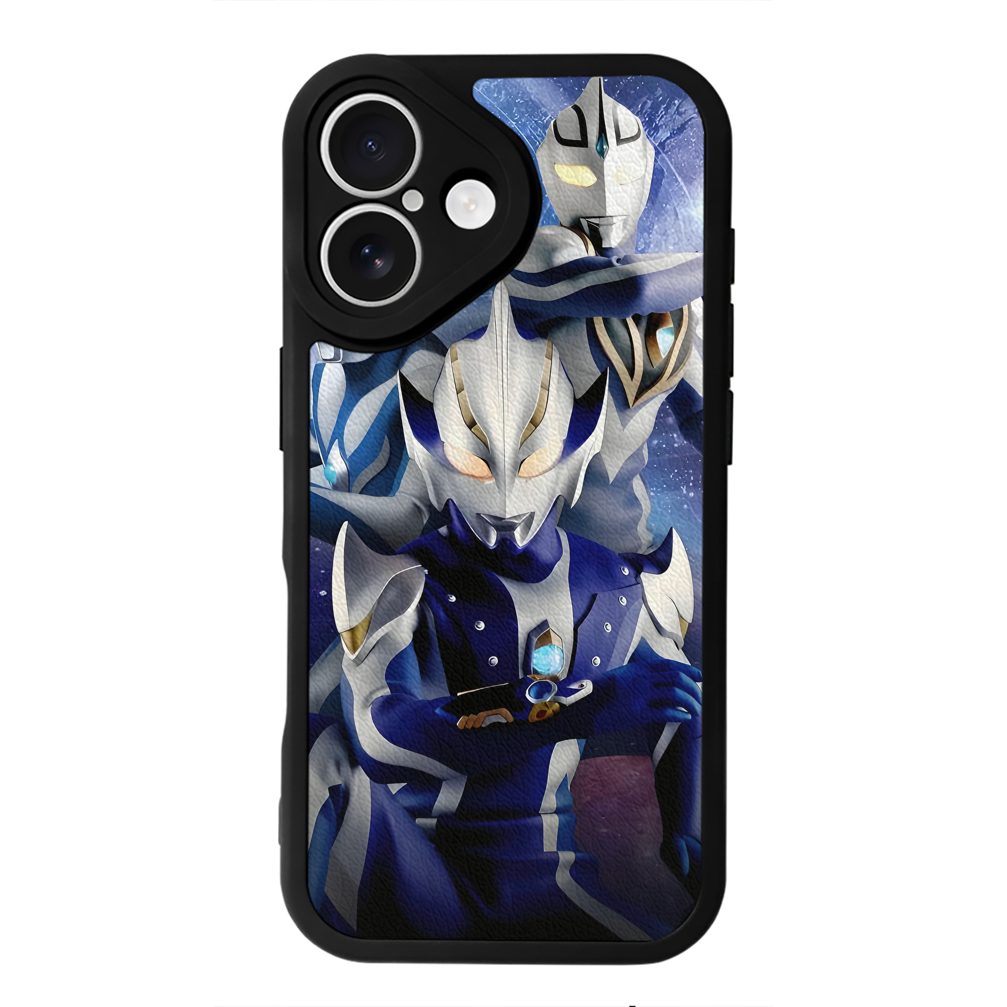 （画像用） ウルトラマン Ultraman 【iPhone 16シリーズ対応】シリコンスマホケース（レザー調） 材質：シリコン